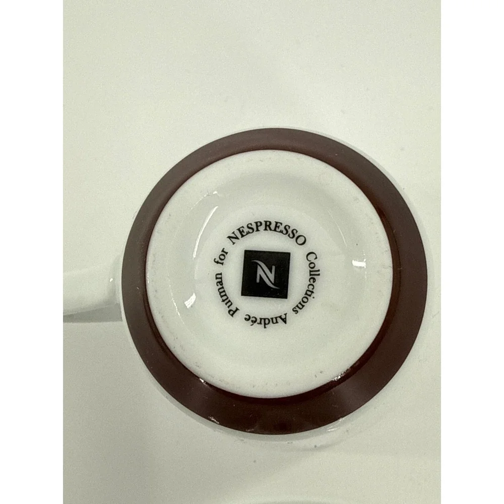 Nespresso Espresso Cups Set of 2 Unisex White Andree Putman Porcelain Coffee Set